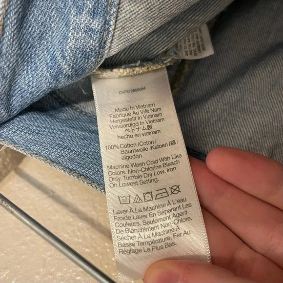 Madewell Pleated Denim Mini Skirt Size 33 Light Wash Denim Coastal Cowgirl - Picture 8 of 8